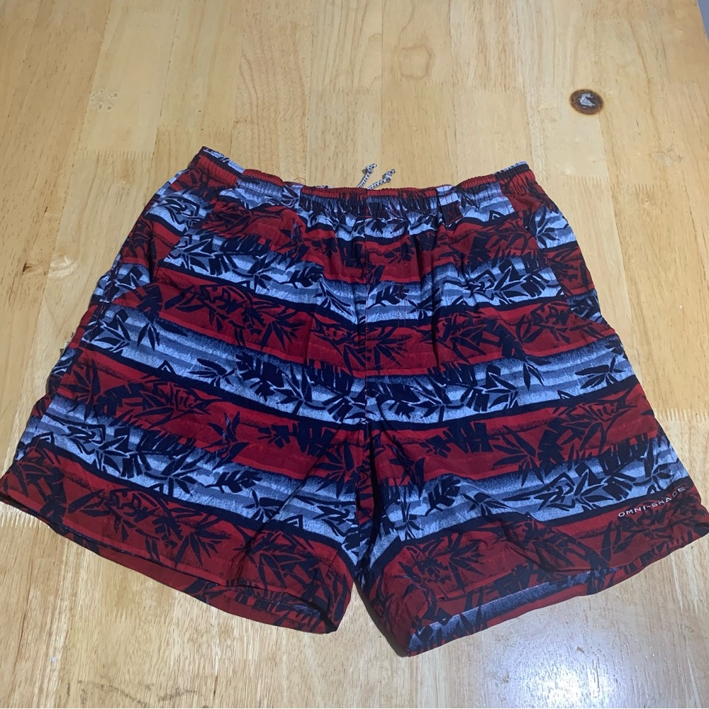Columbia PFG Super Backcast 6" Fishing Water Shorts Mens‎ M Fish Print